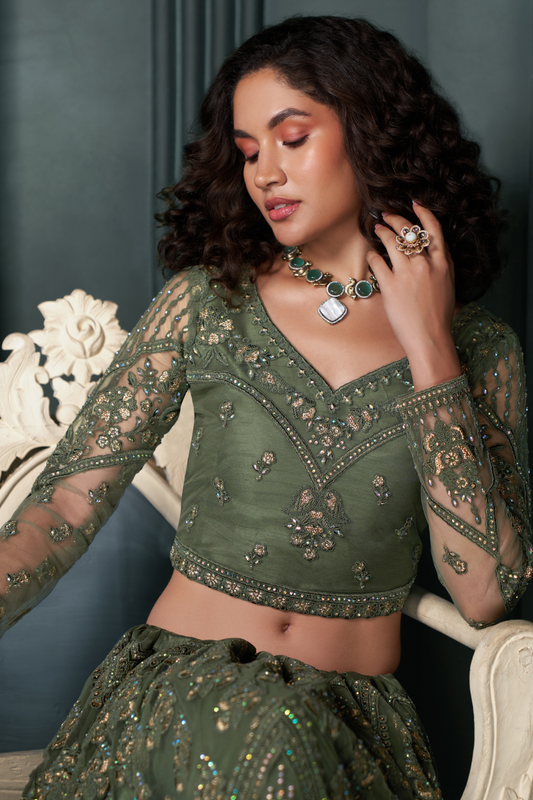 Lavante_Fashion_Embroidered_Net_Lehenga_10 - LaVante Fashion