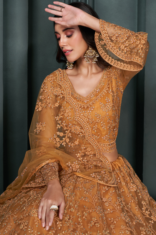 Lavante_Fashion_Embroidered_Net_Lehenga_3 - LaVante Fashion