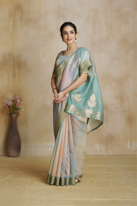 Elegant Fancy Modal Cotton Drape with Digital Art Print - LaVante Fashion