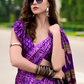 Premium Japan Satin Silk Saree – Smooth, Heavy-Drape & Luxurious Feel - LaVante Fashion