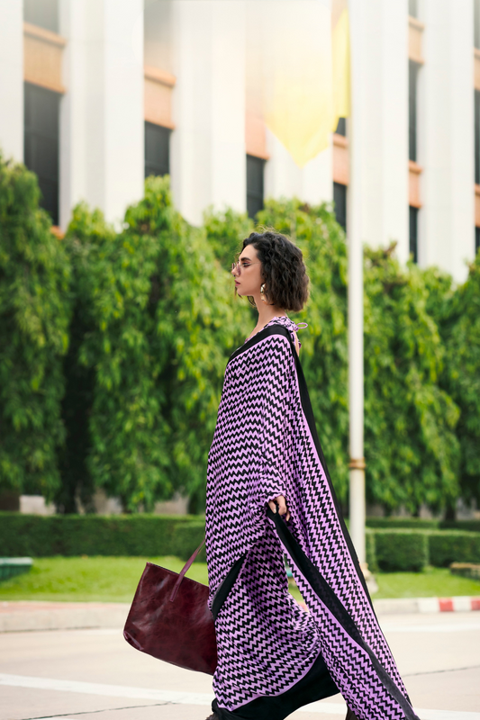 Premium Japan Satin Silk Saree – Smooth, Heavy-Drape & Luxurious Feel - LaVante Fashion