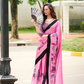 Premium Japan Satin Silk Saree – Smooth, Heavy-Drape & Luxurious Feel - LaVante Fashion