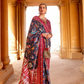 Artisanal Patola Silk Saree with Elegant Tassel Touch