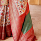 Artisanal Patola Silk Saree with Elegant Tassel Touch