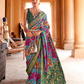 Artisanal Patola Silk Saree with Elegant Tassel Touch