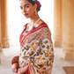 Artisanal Patola Silk Saree with Elegant Tassel Touch