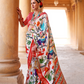 Artisanal Patola Silk Saree with Elegant Tassel Touch