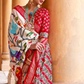 Artisanal Patola Silk Saree with Elegant Tassel Touch