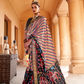 Artisanal Patola Silk Saree with Elegant Tassel Touch