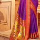 Pure Paithani Silk Saree with Traditional Zari Weaving