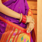 Pure Paithani Silk Saree with Traditional Zari Weaving