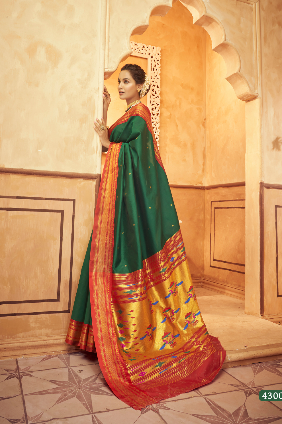 Pure Paithani Silk Saree with Traditional Zari Weaving