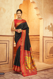 Pure Paithani Silk Saree with Traditional Zari Weaving