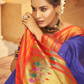 Pure Paithani Silk Saree with Traditional Zari Weaving