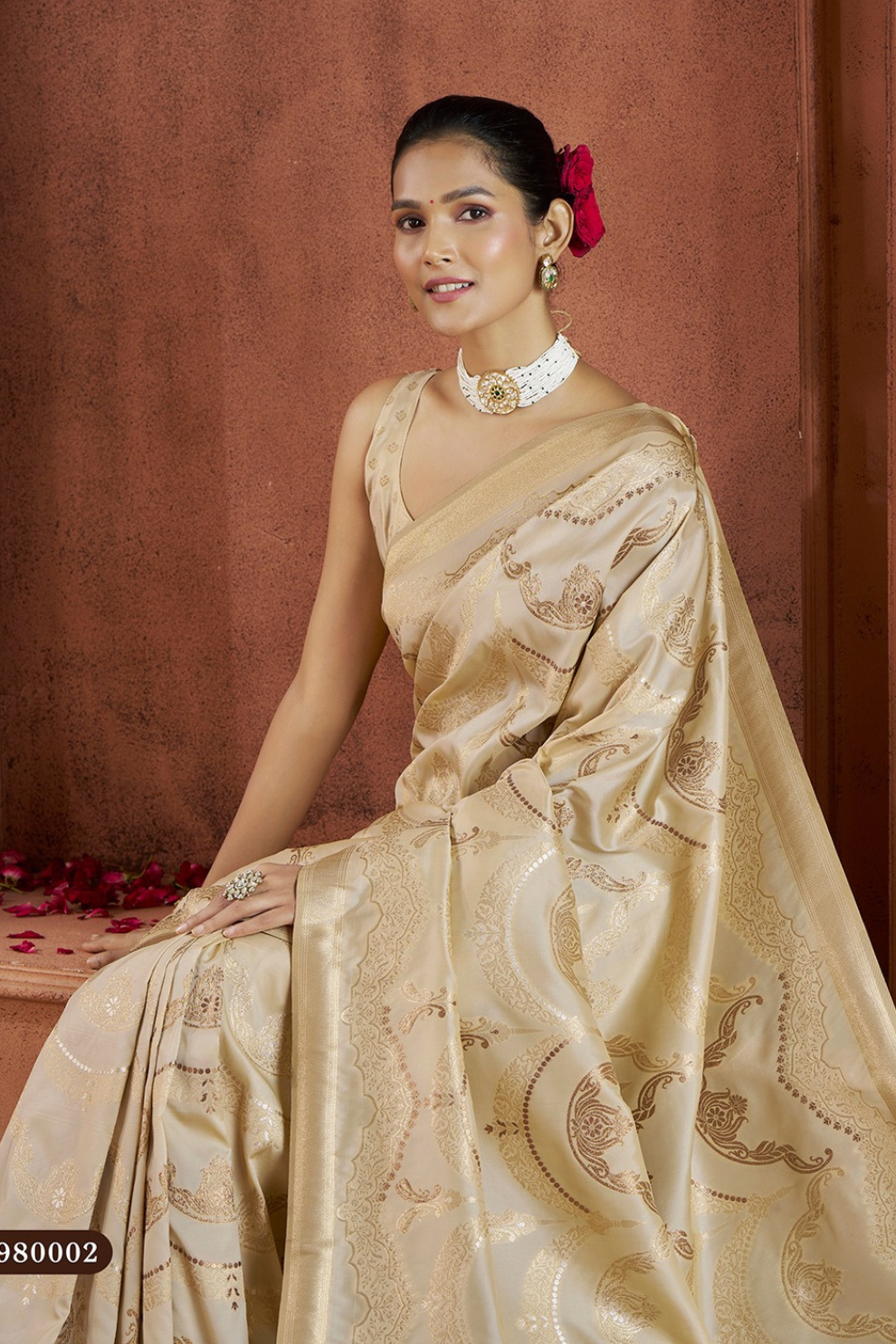 Pure Soft Banarasi Silk Saree with Traditional Weaving - LaVante Fashion