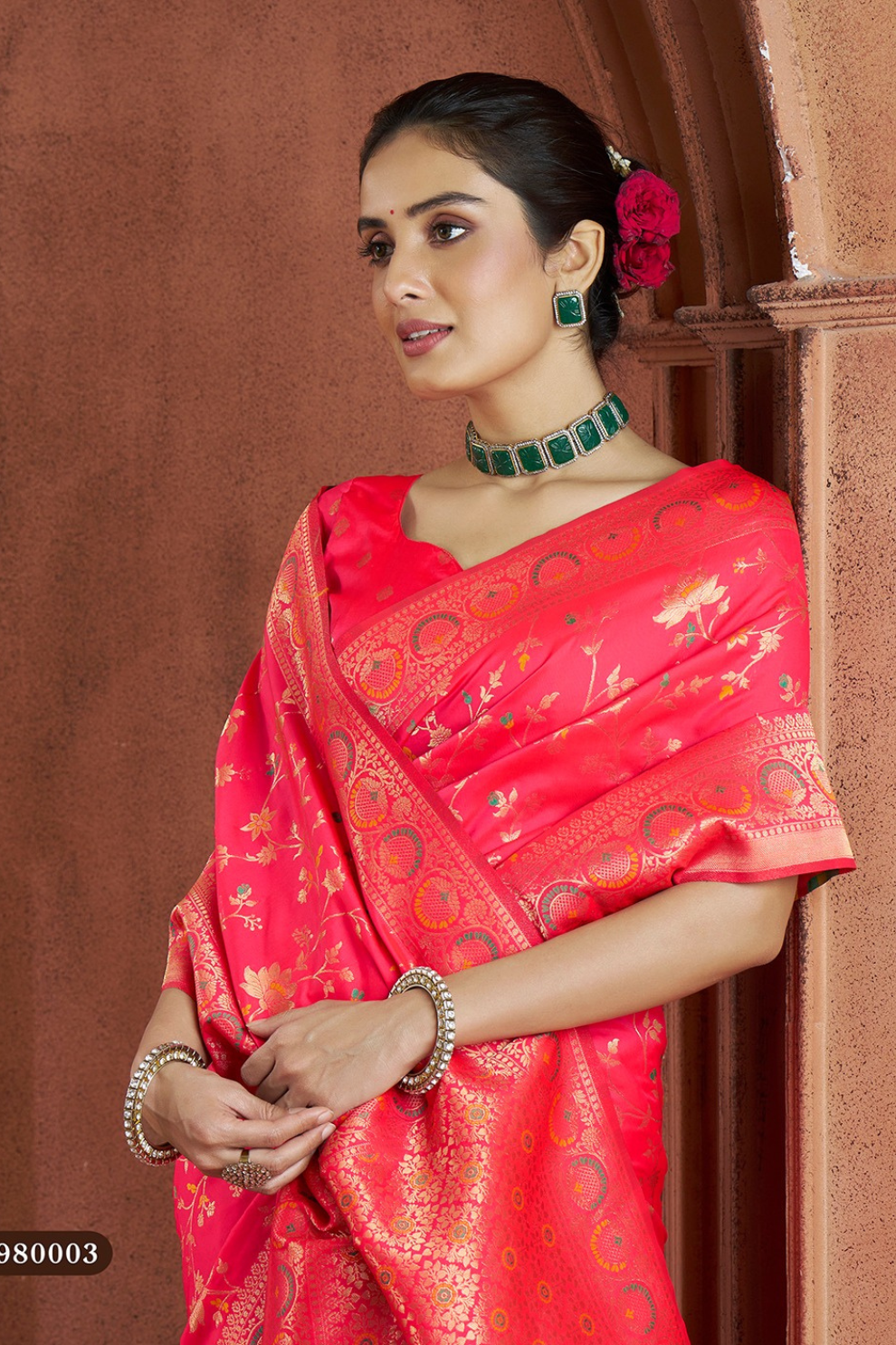 Pure Soft Banarasi Silk Saree with Traditional Weaving - LaVante Fashion