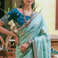 Pure Dola Silk Saree with Beautiful Lace Border - LaVante Fashion