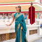 Heritage Zari Woven Pure Satin Silk Saree for Festive Elegance
