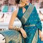 Heritage Zari Woven Pure Satin Silk Saree for Festive Elegance