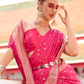 Heritage Zari Woven Pure Satin Silk Saree for Festive Elegance