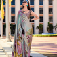 Pure Satin Shine with Signature Digital Prints Grace with a Twist - LaVante Fashion