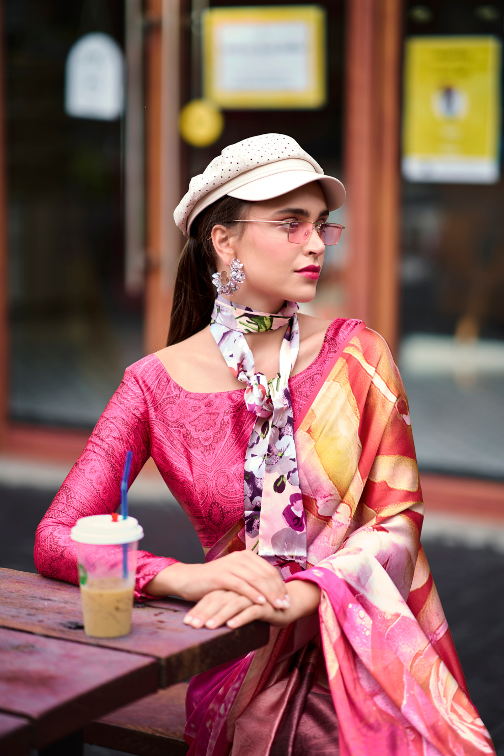 Pure Satin Shine with Signature Digital Prints Grace with a Twist - LaVante Fashion