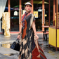 Pure Satin Shine with Signature Digital Prints Grace with a Twist - LaVante Fashion
