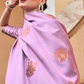 Pure Satin Saree with Elegant Copper Zari Weaving - LaVante Fashion