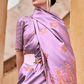 Pure Satin Saree with Elegant Copper Zari Weaving - LaVante Fashion