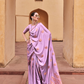 Pure Satin Saree with Elegant Copper Zari Weaving - LaVante Fashion
