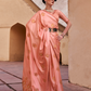 Pure Satin Saree with Elegant Copper Zari Weaving - LaVante Fashion