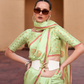 Pure Satin Saree with Elegant Copper Zari Weaving - LaVante Fashion