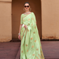 Pure Satin Saree with Elegant Copper Zari Weaving - LaVante Fashion