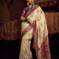 Pure Viscose Dola Saree With Handwork Blouse & Fancy Lace