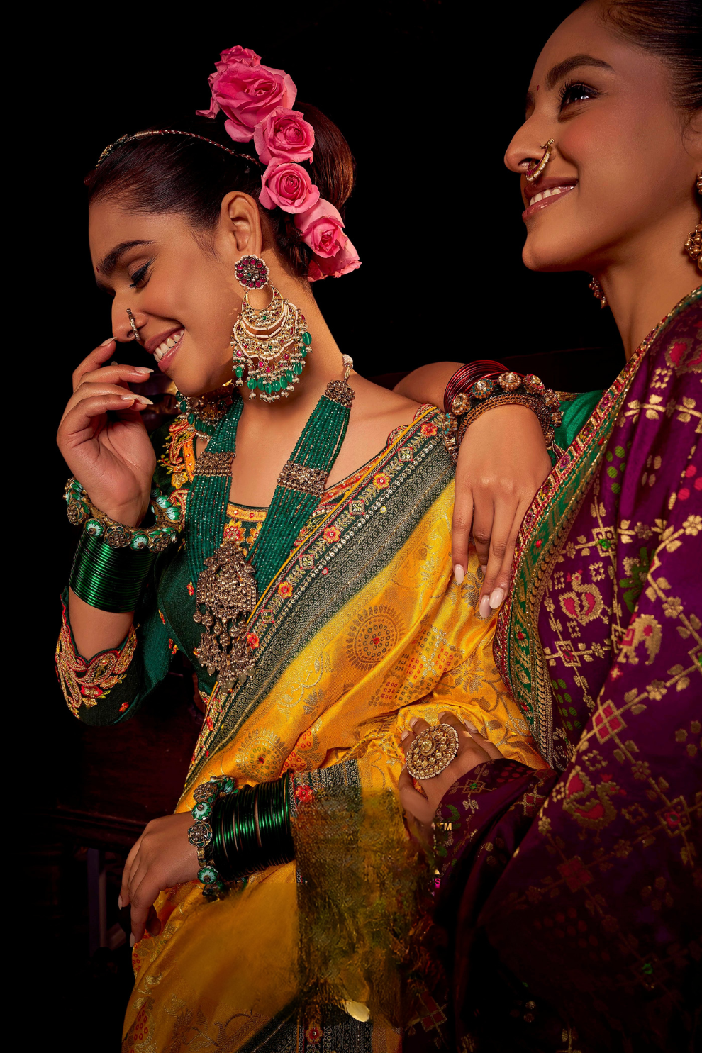 Pure Viscose Dola Saree With Handwork Blouse & Fancy Lace