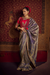 Pure Viscose Dola Saree With Handwork Blouse & Fancy Lace