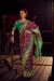 Pure Viscose Dola Saree With Handwork Blouse & Fancy Lace