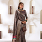 Soft Dola Silk Saree with Foil Print & Dusty Tone Matching - LaVante Fashion