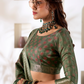 Soft Dola Silk Saree with Foil Print & Dusty Tone Matching - LaVante Fashion
