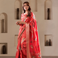Soft Dola Silk with Foil Print and Dusty Color Matching - LaVante Fashion