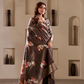Soft Dola Silk with Foil Print and Dusty Color Matching - LaVante Fashion