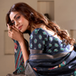 Soft Dola Silk with Foil Print and Dusty Color Matching - LaVante Fashion