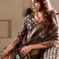 Soft Dola Silk with Foil Print and Dusty Color Matching - LaVante Fashion