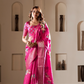 Soft Dola Silk with Foil Print and Dusty Color Matching - LaVante Fashion
