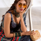 Soft Dola Silk Saree with Foil Print & Dusty Tone Matching - LaVante Fashion
