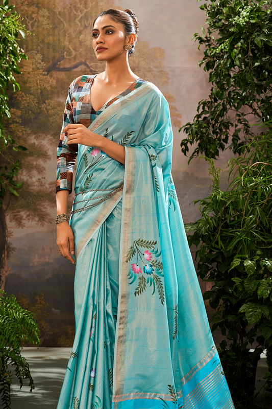 Lavante_Fashion_Soft_Linen_Tissue_Hand_Brush_Print_Kalamkari_Blouse_12_c9222565-dbb6-4634-a885-f2998e2c3ef0 - LaVante Fashion