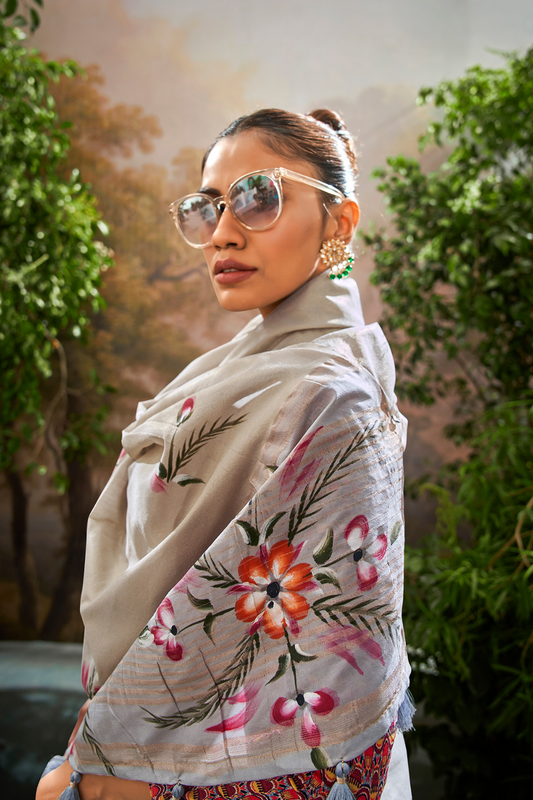 Lavante_Fashion_Soft_Linen_Tissue_Hand_Brush_Print_Kalamkari_Blouse_13 - LaVante Fashion