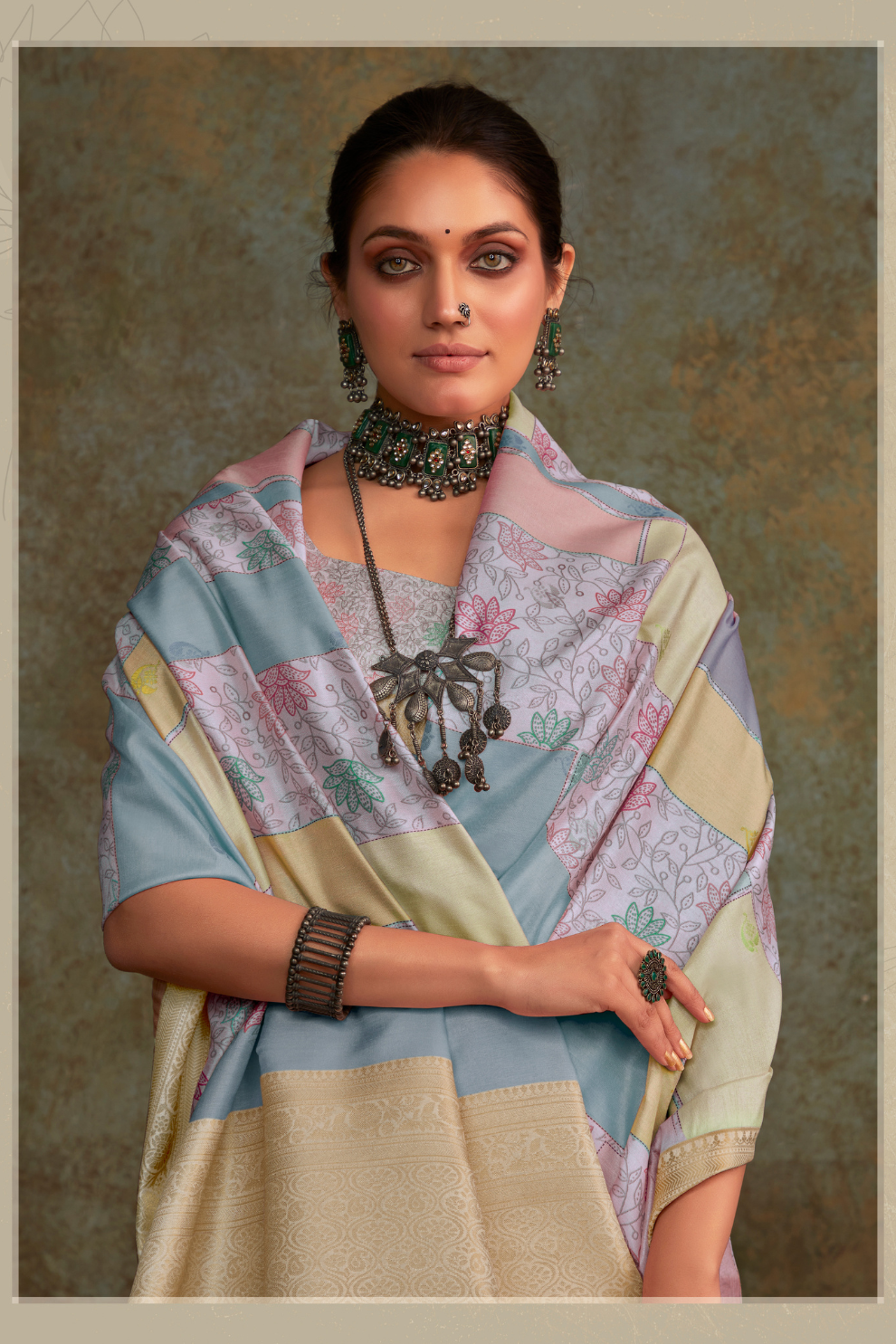 Elegant Soft Silk with Flowing Watercolor Print Design - LaVante Fashion
