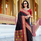 Tusser Handloom Silk Saree with Zari Weaving Border and Patola Weaved - LaVante Fashion