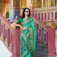 Tusser Handloom Silk Saree with Zari Weaving Border and Patola Weaved - LaVante Fashion